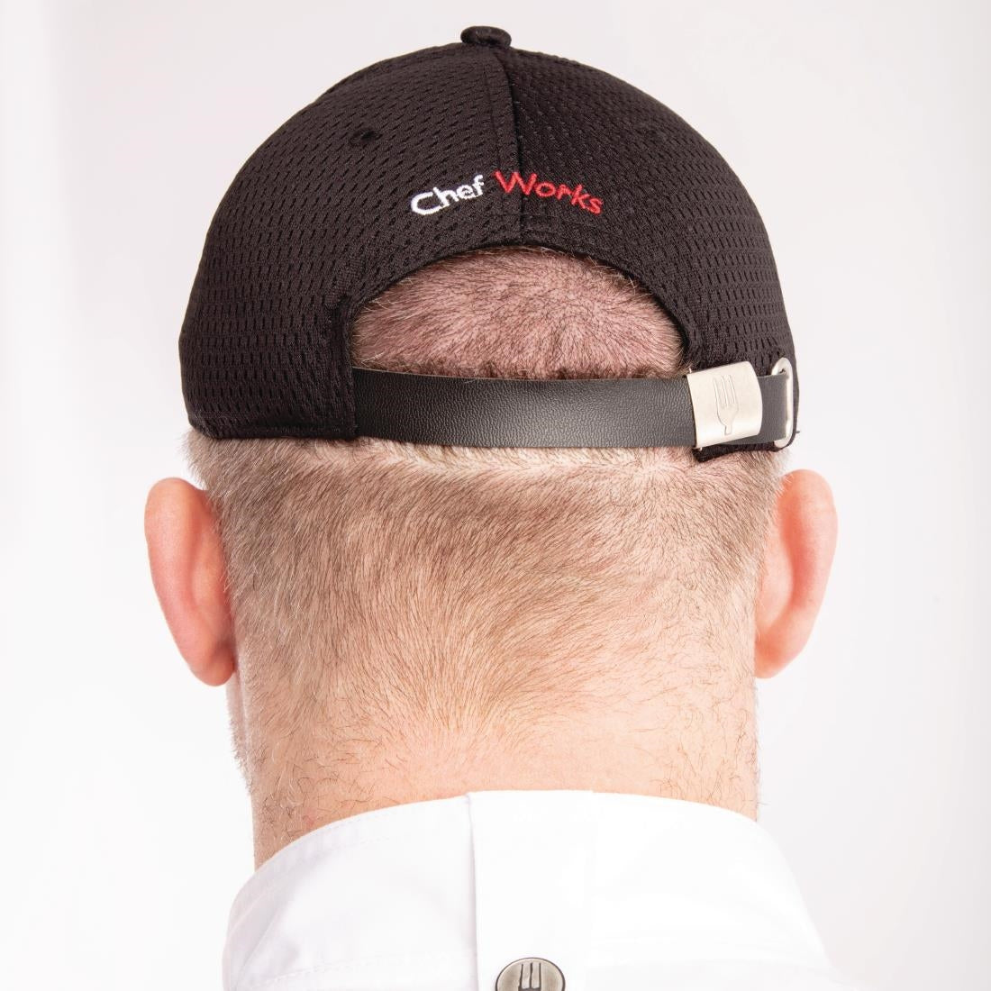 A976 Chef Works Cool Vent baseball cap zwart