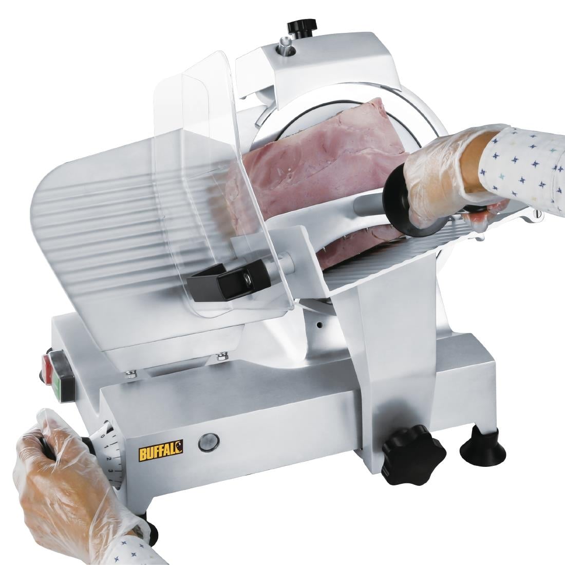 CD277 Buffalo vleessnijmachine 22cm snijblad