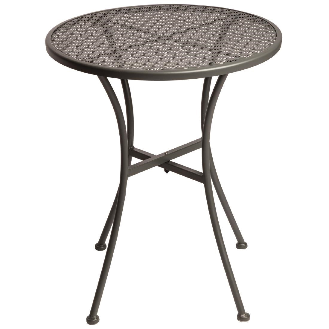 GG703 Bolero ronde stalen terrastafel grijs 60cm