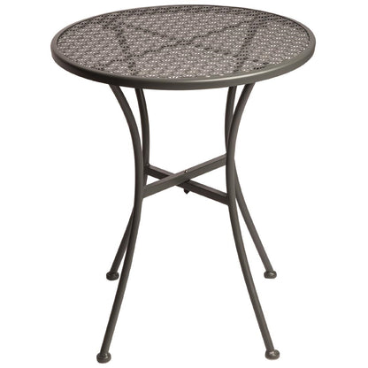 GG703 Bolero ronde stalen terrastafel grijs 60cm