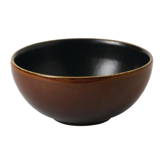 FE946 Churchill Super Vitrified Nourish Siena Brown Schalen 155mm (6 stuks)