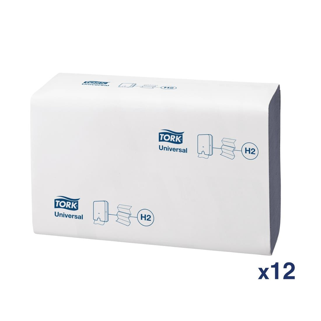 Y038 Tork Z-gevouwen handdoeken 1-laags blauw (12 stuks)