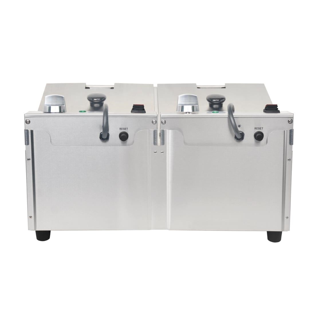 FC257 Buffalo dubbele tank dubbele mand 2x5ltr countertop friteuse 2x2.8kw