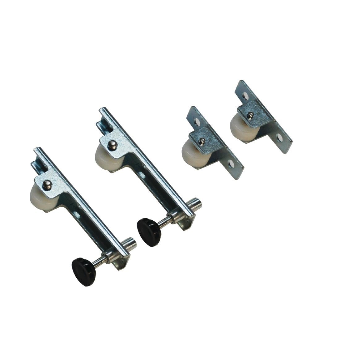 AF833 Polar complete zwenkwielenset met 4 zwenkwielen en 2 stelvoeten