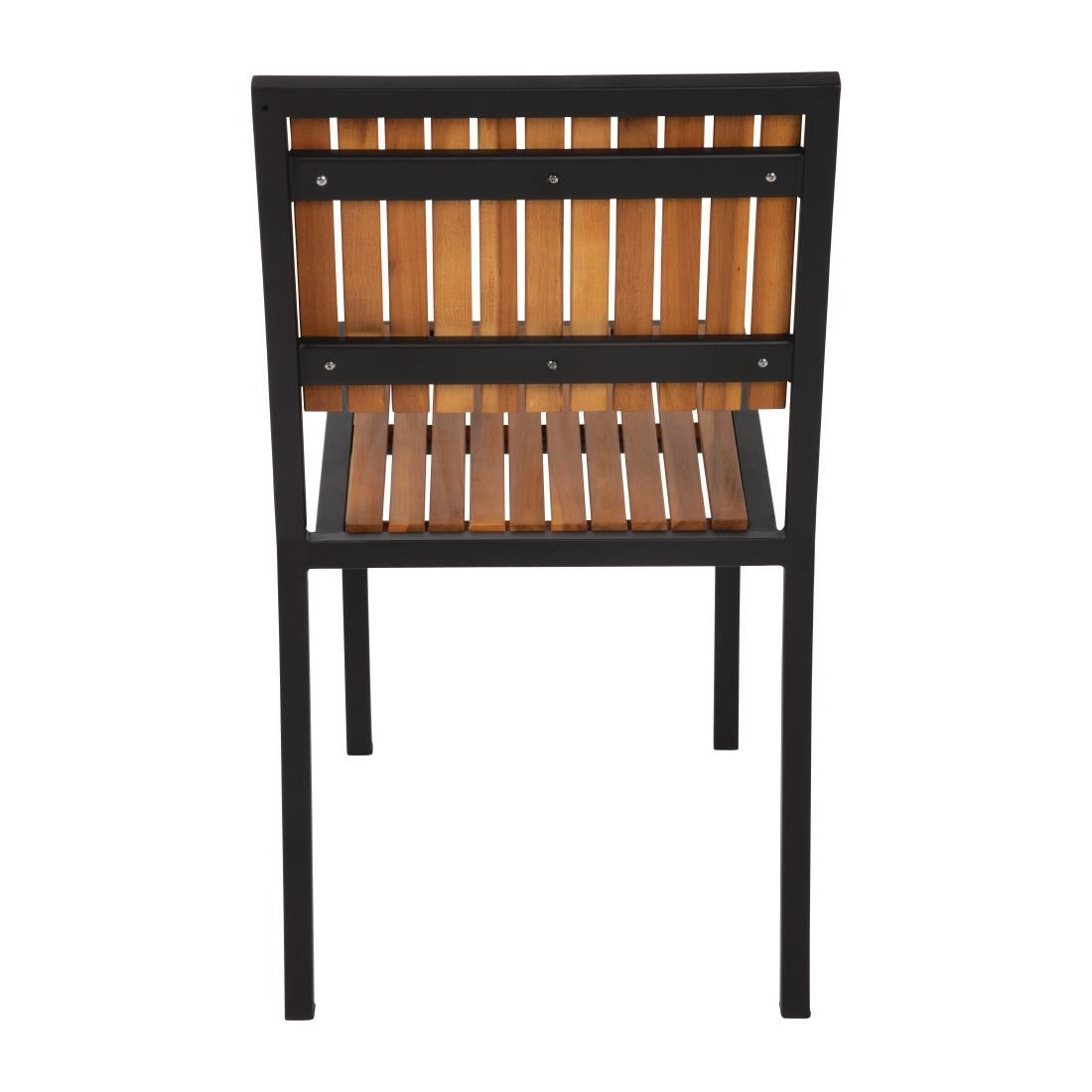 DS150 Bolero stalen en acaciahouten stoelen (4 stuks)