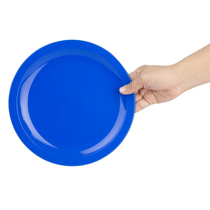 CB769 Olympia Kristallon polycarbonaat borden 23cm blauw (12 stuks)