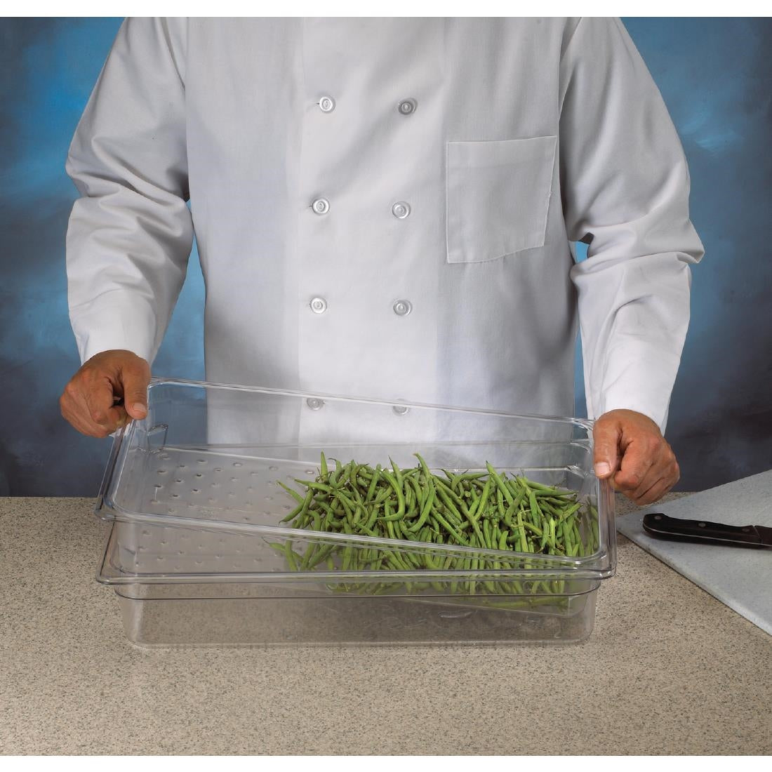 DM729 Cambro polycarbonaat bak GN 1/1 10cm