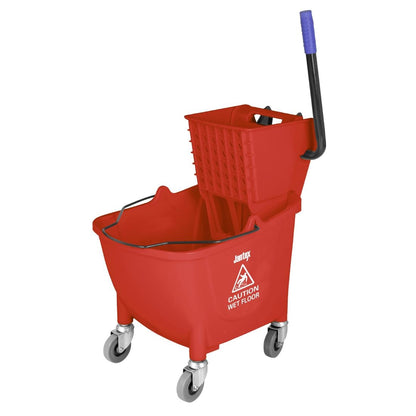FW868 Jantex 30Ltr Dweilemmer Met Voetpedaalontgrendeling - Rood