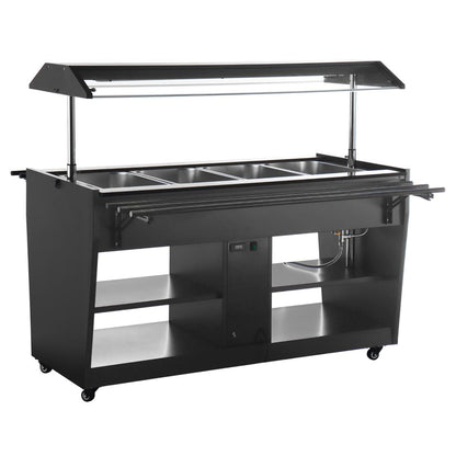 JA179 Buffalo Warmhoud Buffet Bar Zwart