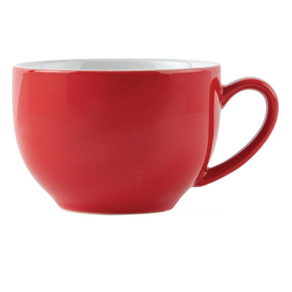 GK076 Olympia Café cappuccinokoppen rood 34cl (12 stuks)