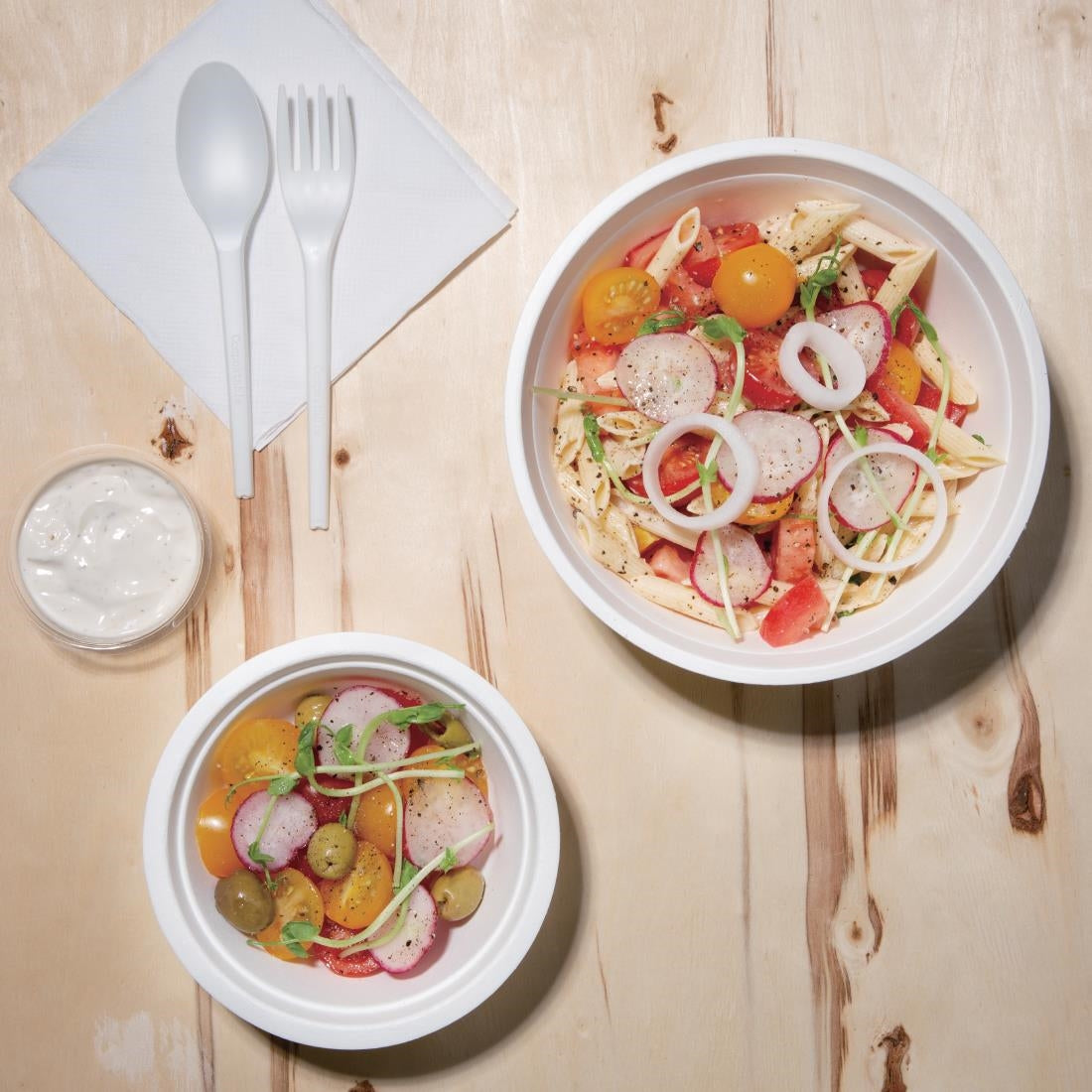 FC510 Fiesta Compostable composteerbare bagasse kommen 350ml (50 stuks)