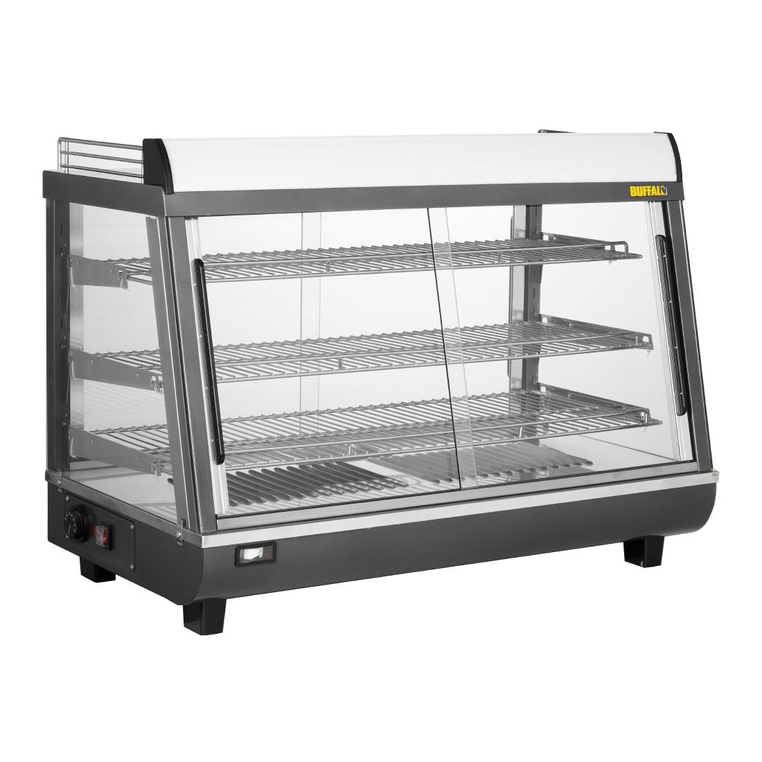 HW928 Buffalo Verwarmde Deurmerchandiser Voor En Achter 136Ltr
