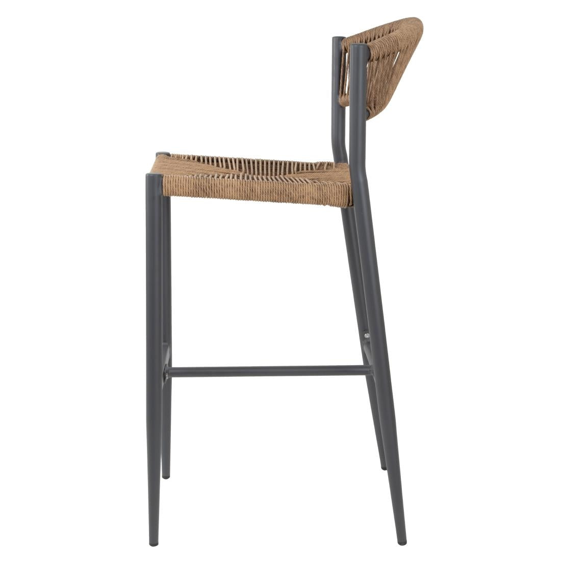 HZ594 Bolero Eden PE gevlochten rattan outdoor barkrukken naturel (2stuks)