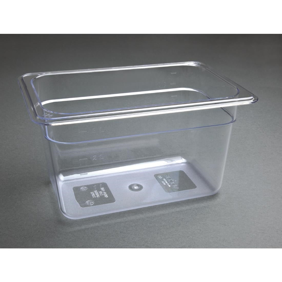 U238 Vogue polycarbonaat bak transparant GN 1/4 150mm