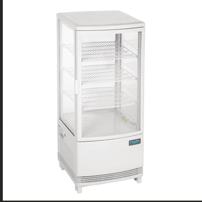 CX576 Polar C-Series Energie-Efficiënte Koelkast Met Gebogen Deur Wit 86Ltr