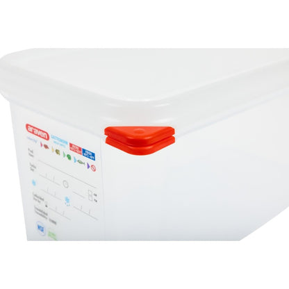T985 Araven GN 1/4 voedselbak met deksel 4,3Ltr (4 stuks)