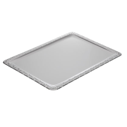 P006 APS RVS serveerschaal met versierde rand 50x36cm