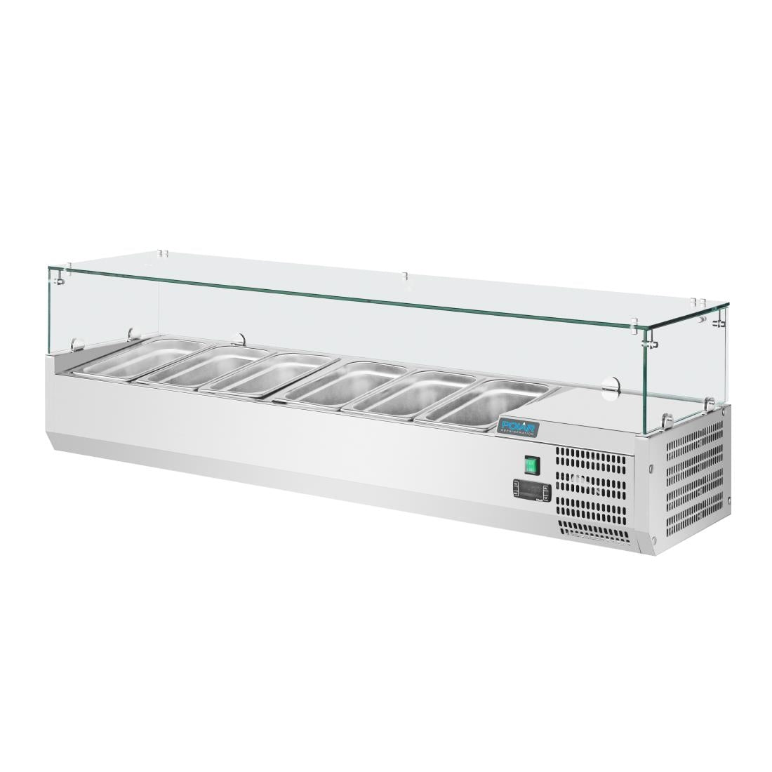 GD876 Polar G-serie opzetkoelvitrine 5x GN 1/3 en 1x GN 1/2