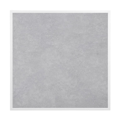 FU514 Bolero Tafelblad Van Gehard Glas Met Lichtgrijs Steeneffect En Witte Rand 700 mm Voor Buiten
