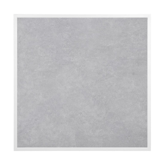 FU514 Bolero Tafelblad Van Gehard Glas Met Lichtgrijs Steeneffect En Witte Rand 700 mm Voor Buiten