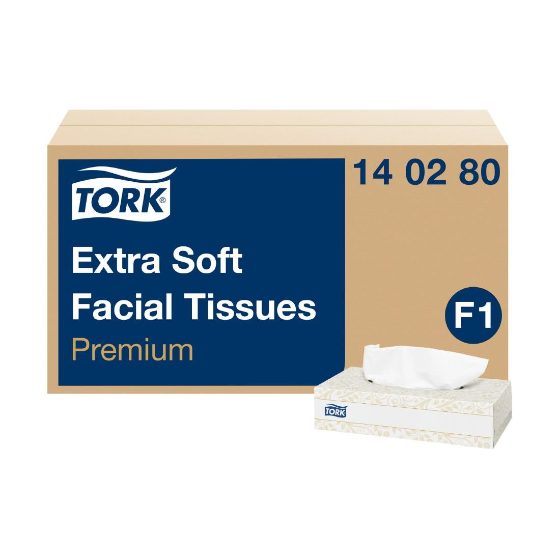 CH571 Tork Premium 100-pak gezichtsreinigingsdoekjes extra soft 2-laags (30 stuks)