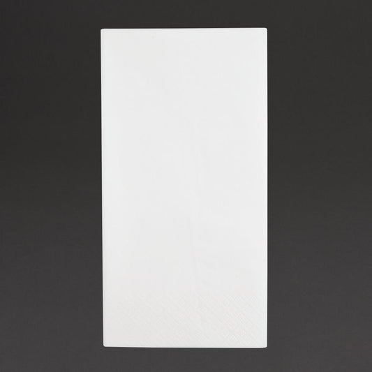 FE258 Fiesta Recyclable 3-laags dinerservetten 1/8 vouw wit 400mm (1000 stuks)