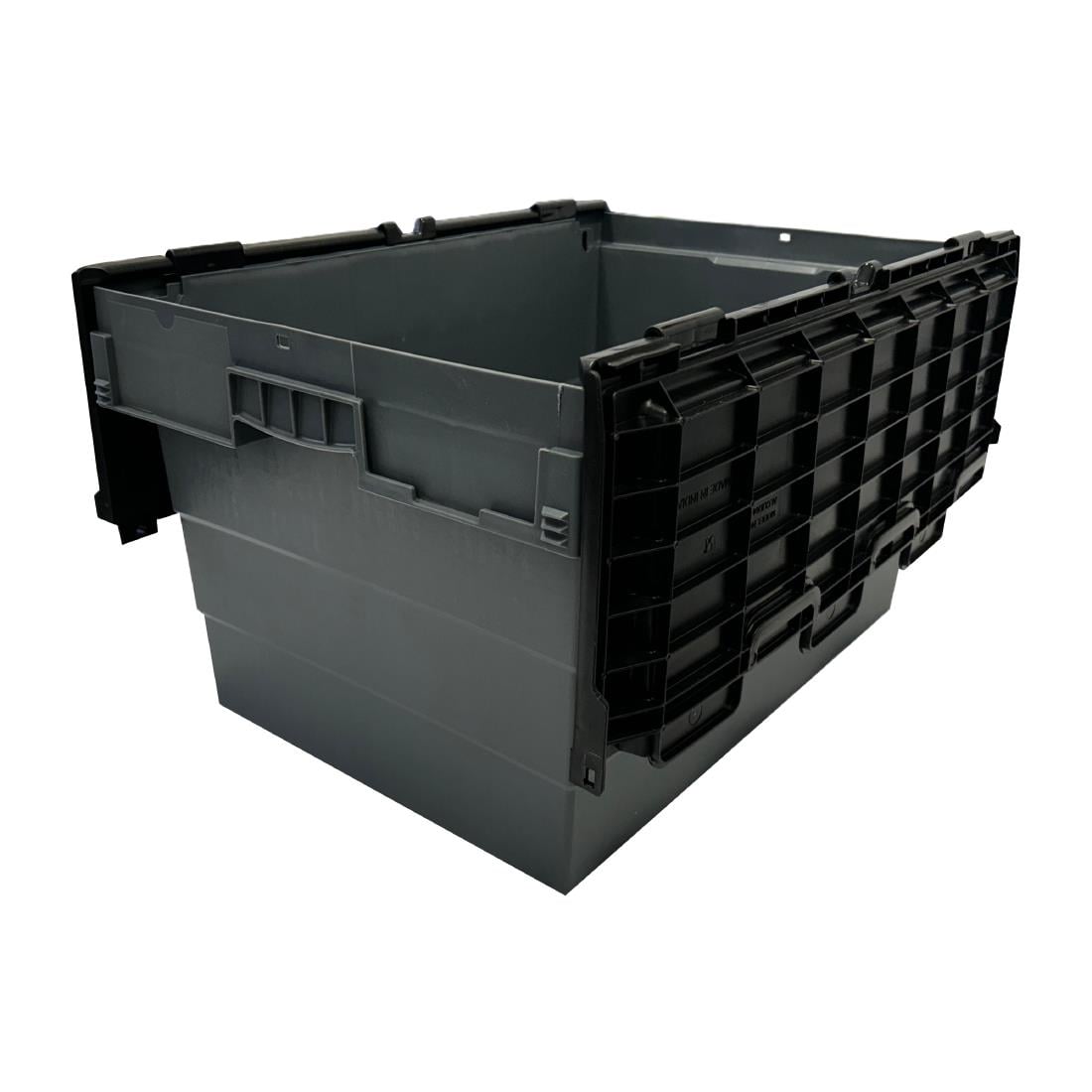 DX995 Vogue Kunststof Transportopbergkrat Met Vast Deksel 600x400x320mm