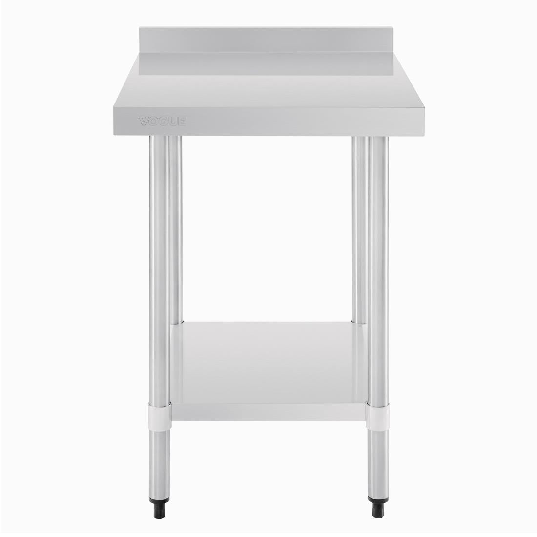 GJ505 Vogue RVS werktafel met achteropstand 90x60x70cm