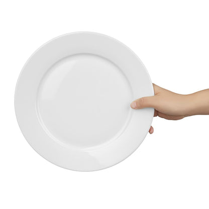 CB481 Olympia Whiteware Borden Met Brede Rand 25cm (12 Stuks)