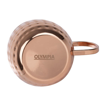 HY114 Olympia Barware Gehamerd RVS Koper Gecoate Mokken 440ml