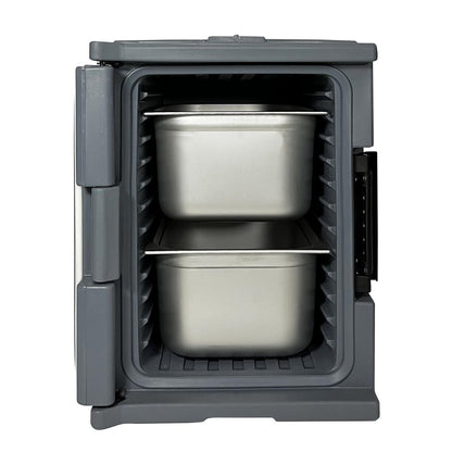 DX993 Vogue Thermo-Box 600 Voorlader Box Zwart Voor GN Bak Afmeting - 465X610x630mm