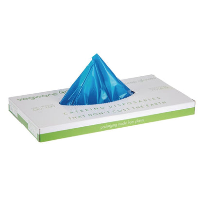 FD389 Vegware composteerbare handschoenen voor voedselbereiding blauw - medium (2400 stuks)
