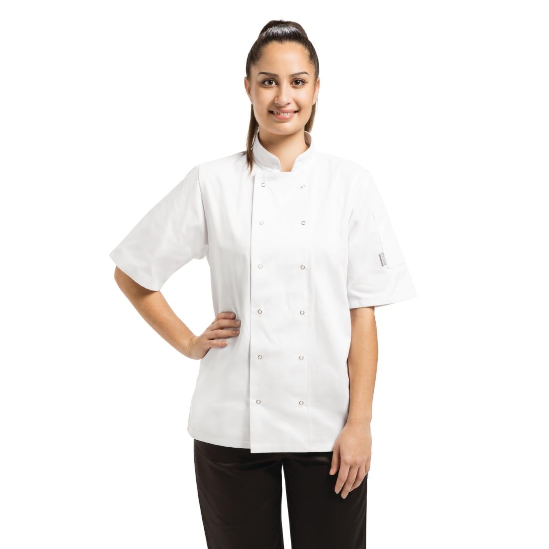 A211-XL Whites Vegas koksbuis korte mouw wit XL