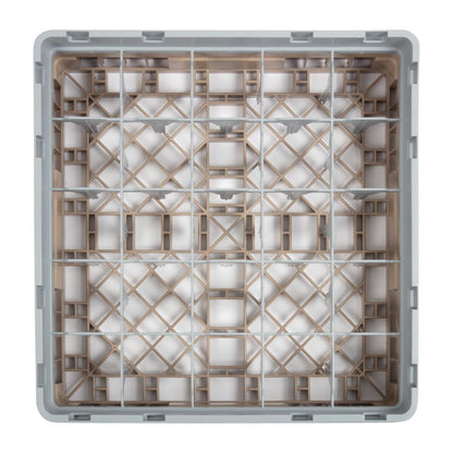 DW554 Cambro Camrack vaatwaskorf met 25 compartimenten max. glashoogte 9,2cm