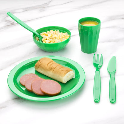 CB768 Olympia Kristallon polycarbonaat borden 23cm groen (12 stuks)