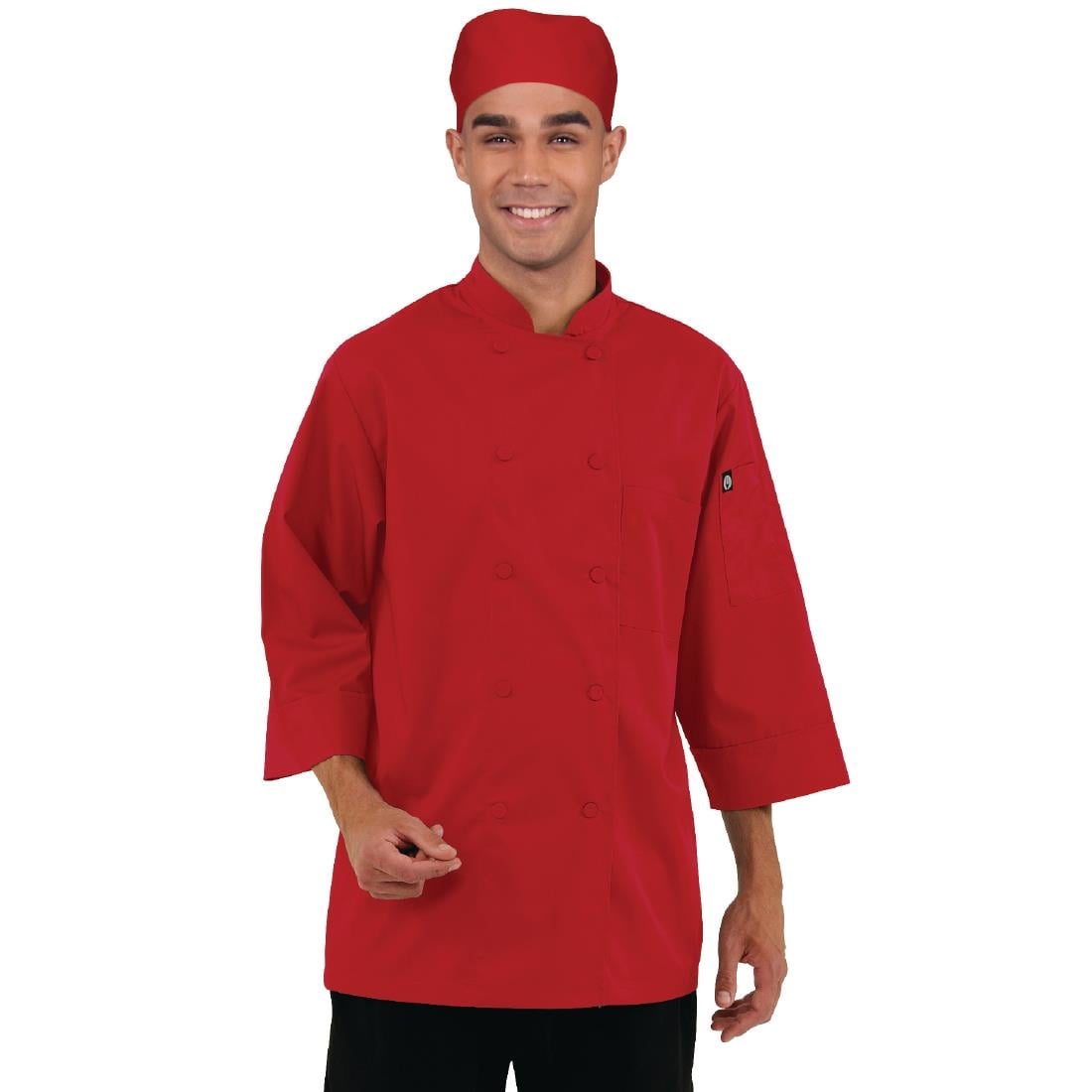 B106-M Chef Works unisex koksbuis rood M