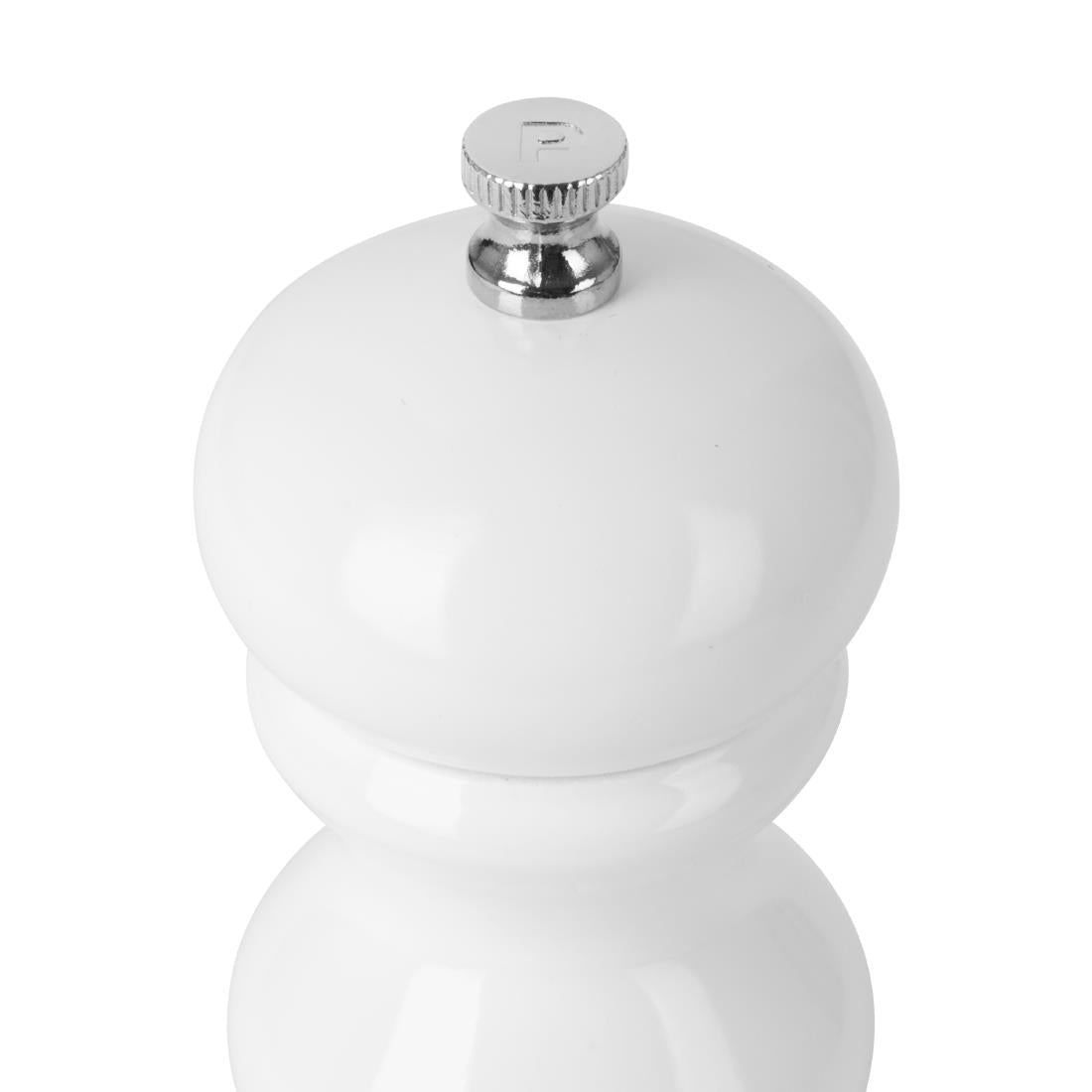 DN652 Olympia Zout- Of Pepermolen Wit Hevea Hout 125mm