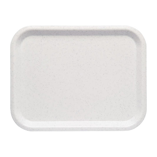 DR874 Roltex Nordic dienblad wit gespikkeld 36x28cm