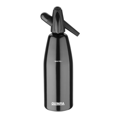 CE341 Olympia soda sifon zwart 1Ltr