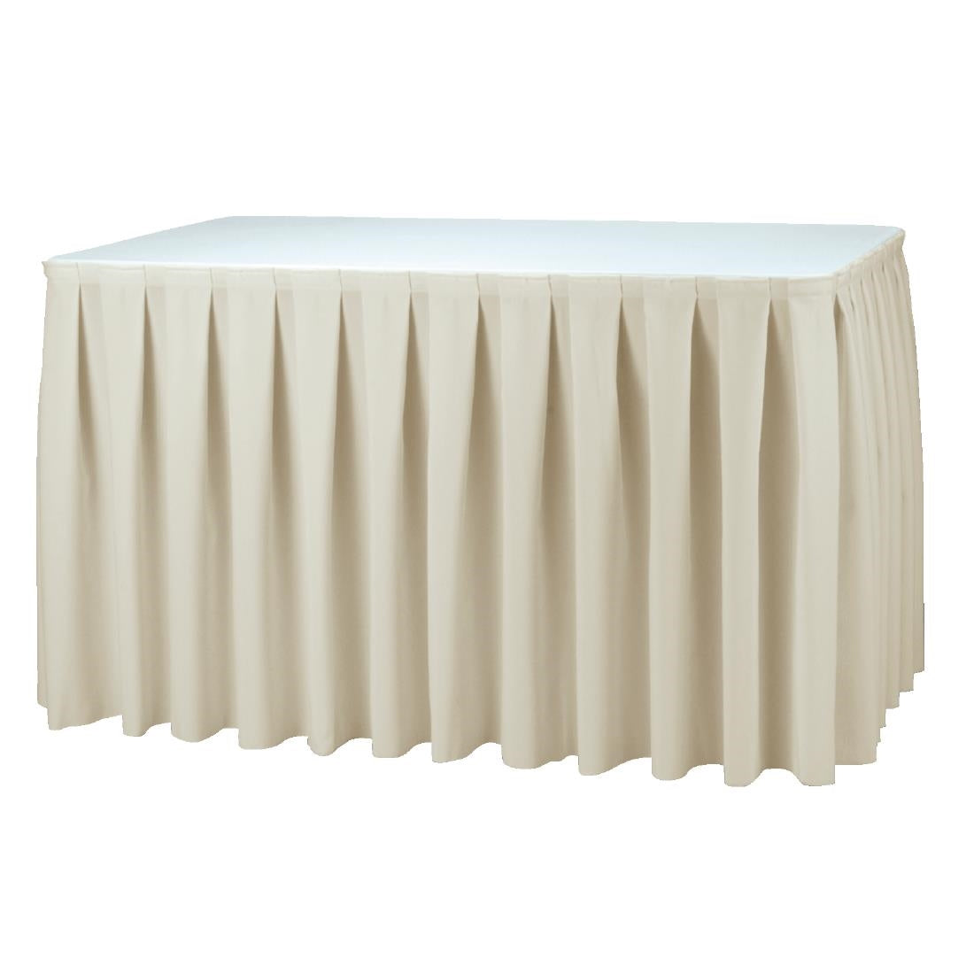 U001 Tafelrok Boxpleat ecru