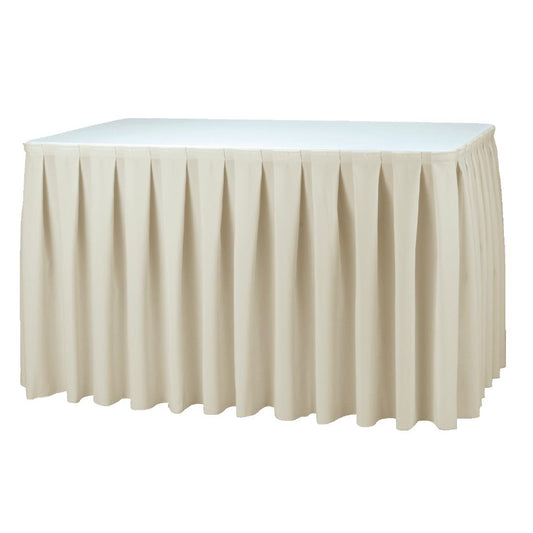 U001 Tafelrok Boxpleat ecru