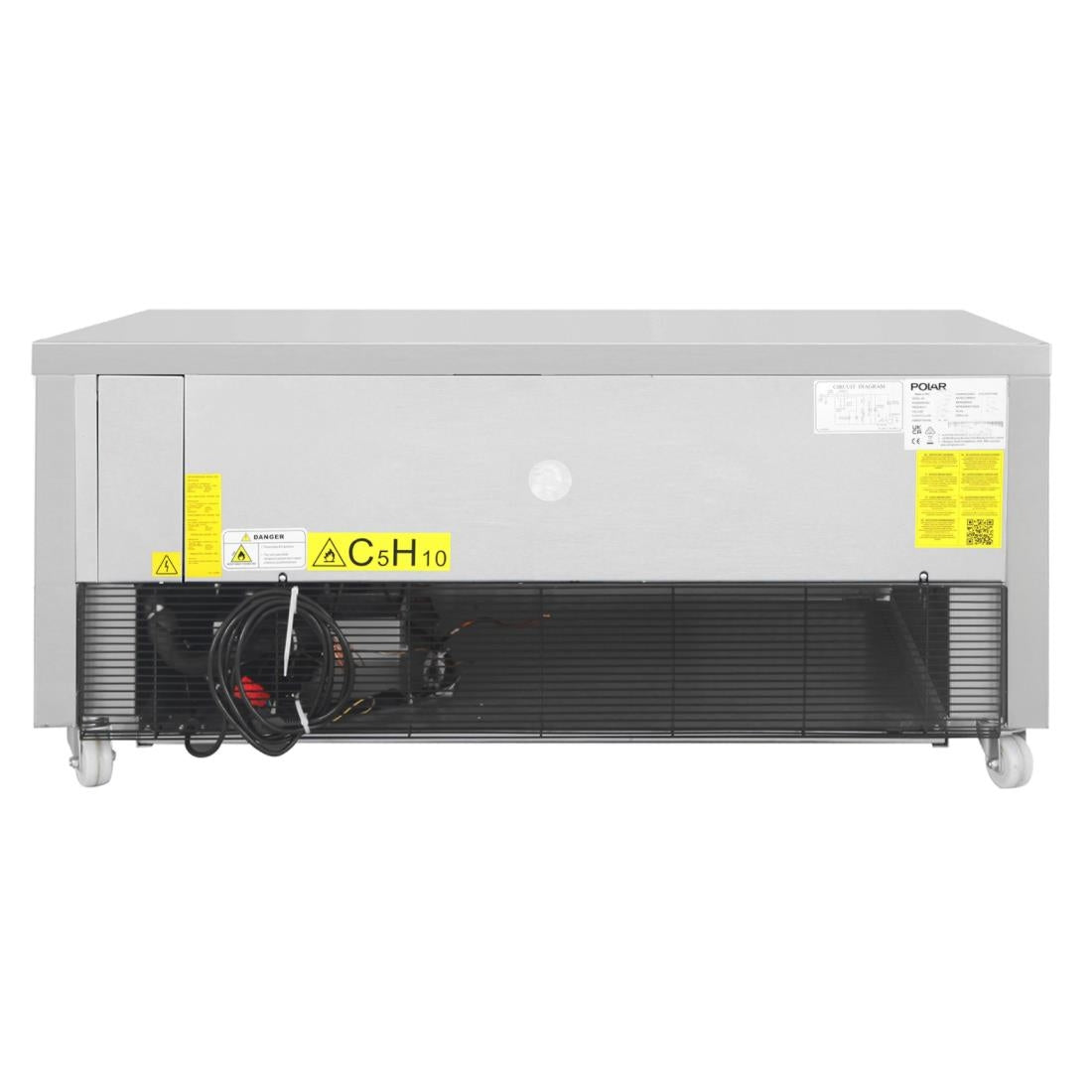 DA995 Polar U-serie compacte koel-vrieswerkbank 1 lade 3x GN 1/1 150mm