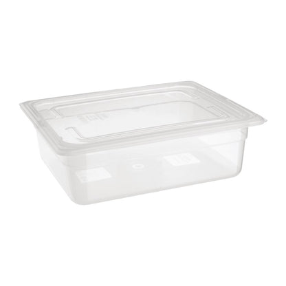 FA823 Nisbets Essentials polypropyleen 1/2 gastronorm bak zonder deksel 10cm