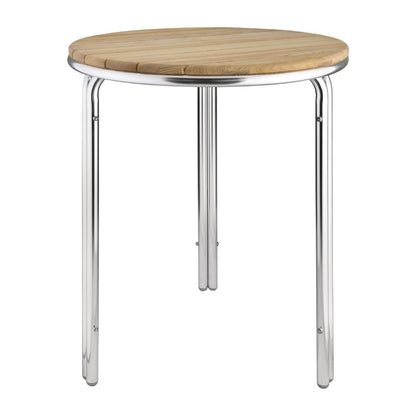 GL981 Bolero essen en aluminium tafel rond 60cm