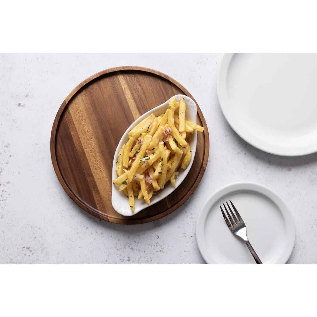 W441 Olympia Whiteware ovale ovenschalen 20,4x11,5cm (6 stuks)