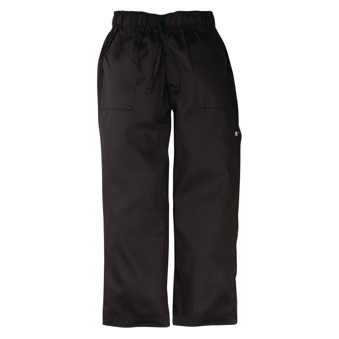A695-M Chef Works unisex baggy koksbroek zwart M