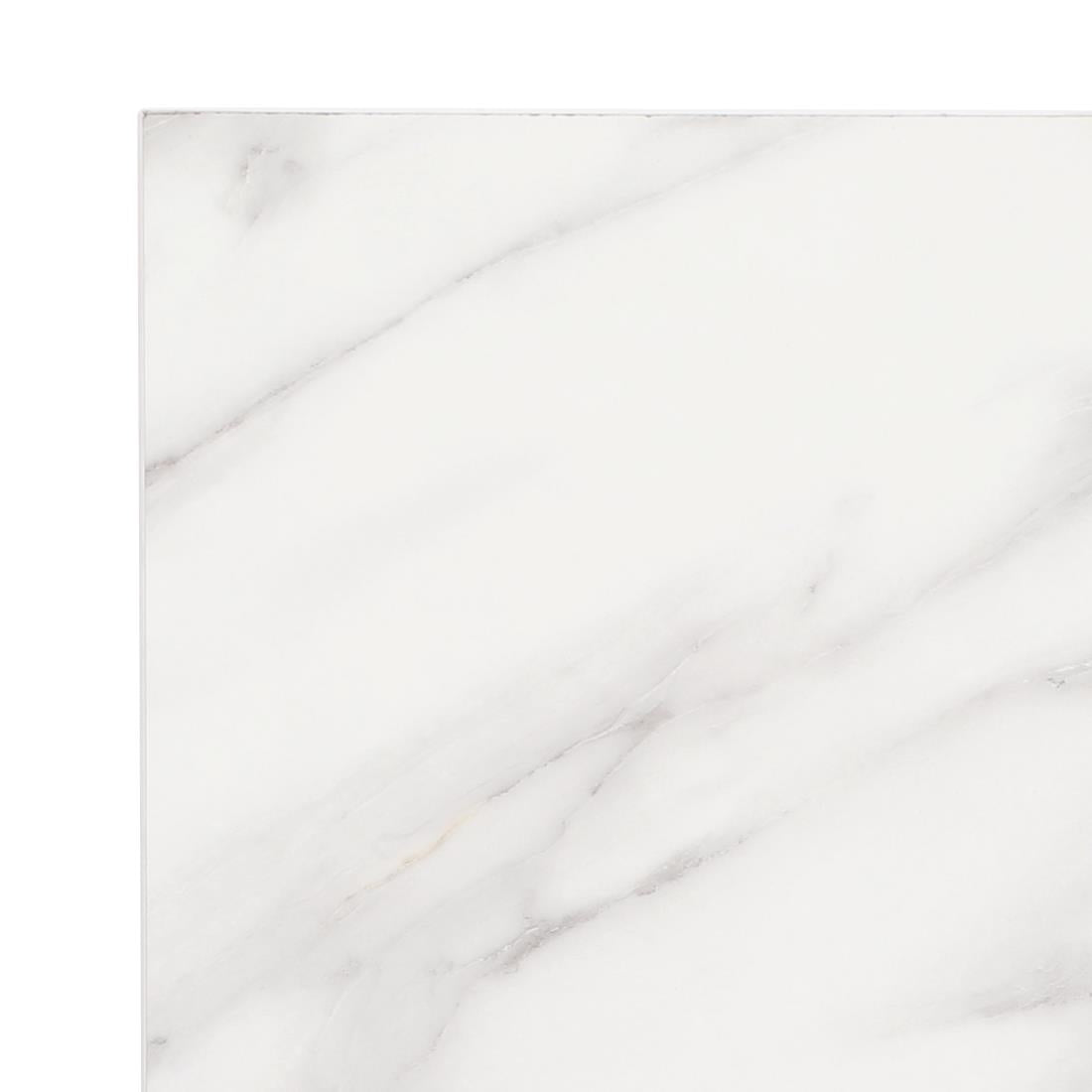 DT446 Bolero, voorgeboord vierkant tafelblad met marmereffect, 700 mm