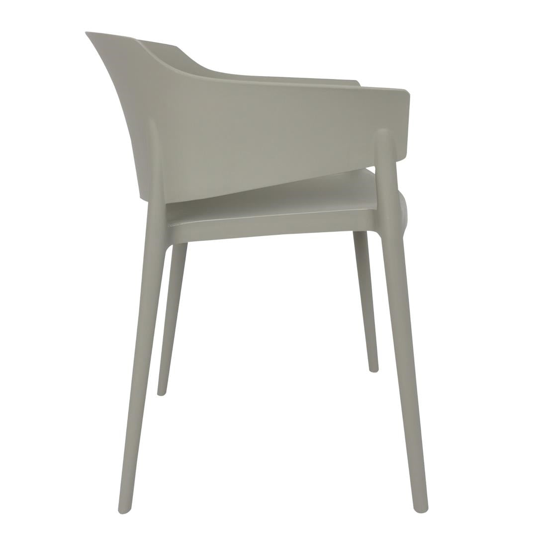 DX970 Bolero Lorenzo Caféstoelen Middengrijs (2 stuks)
