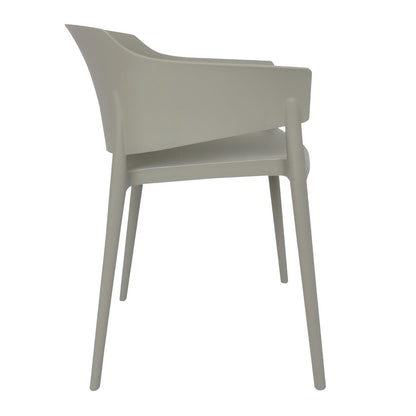 DX970 Bolero Lorenzo Caféstoelen Middengrijs (2 stuks)