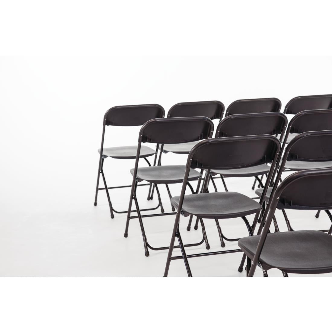 GD386 Bolero opklapbare stoelen zwart (10 stuks)